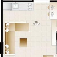 Flat in Turkey, 30 sq.m.