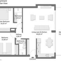 Flat in Turkey, 53 sq.m.
