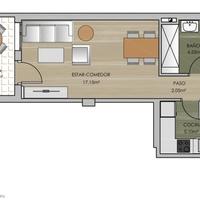 Апартаменты на первой линии моря/озера в Испании, Валенсия, Аликанте, 52 кв.м.