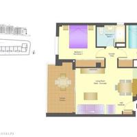 Апартаменты в пригороде в Испании, Валенсия, Аликанте, 66 кв.м.