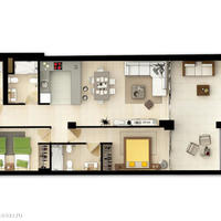 Apartment at the first line of the sea / lake in Spain, Comunitat Valenciana, Alicante, 101 sq.m.