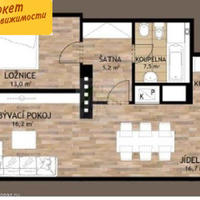 Квартира в Чехии, Устецкий край, Теплице, 59 кв.м.