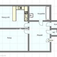 Flat Czechia, Ustecky region, Teplice, 55 sq.m.