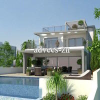 Villa at the first line of the sea / lake in Republic of Cyprus, Eparchia Larnakas, 321 sq.m.