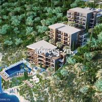 Flat at the first line of the sea / lake in Montenegro, Kotor, 54 sq.m.