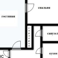 Flat in the city center in Hungary, Budapest, 52 sq.m.
