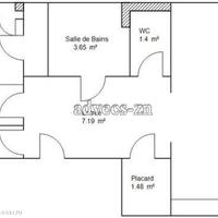 Flat in Guyane, 54 sq.m.