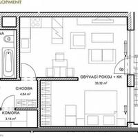 Flat Czechia, Karlovy Vary Region, Karlovy Vary, 47 sq.m.