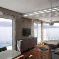 Villa at the first line of the sea / lake, in the suburbs in Montenegro, Tivat, Radovici, 220 sq.m.