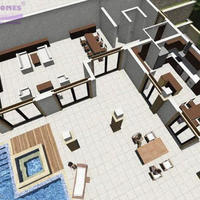 Вилла на Кипре, Пафос, Никосия, 400 кв.м.