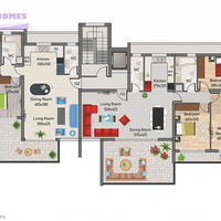 Апартаменты на Кипре, Лимасол, Никосия, 102 кв.м.