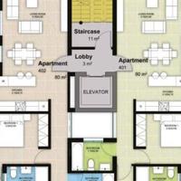 Penthouse in Republic of Cyprus, Eparchia Larnakas, Nicosia, 78 sq.m.