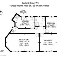 Апартаменты Великобритании, Англия, 62 кв.м.