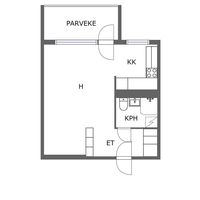 Flat in Finland, Imatra, 33 sq.m.