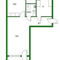 Flat in Finland, Imatra, 52 sq.m.