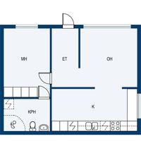 Townhouse in Finland, Imatra, 56 sq.m.