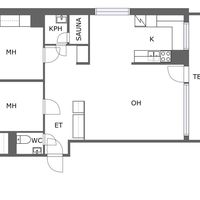 Квартира в Финляндии, Иматра, 72 кв.м.