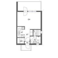 Townhouse in Finland, 34 sq.m.