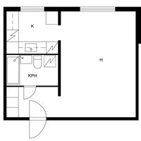 Flat in Finland, Lappeenranta, 34 sq.m.