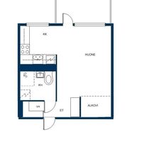 Квартира в Финляндии, Иматра, 34 кв.м.