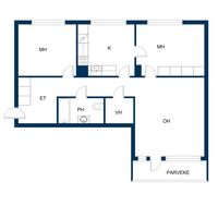 Flat in Finland, Imatra, 68 sq.m.