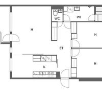 Flat in Finland, Imatra, 82 sq.m.