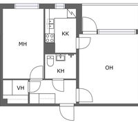 Flat in Finland, Imatra, 43 sq.m.