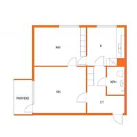 Flat in Finland, Imatra, 57 sq.m.