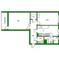 Квартира в Финляндии, Иматра, 56 кв.м.