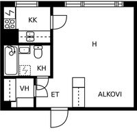 Квартира в Финляндии, Иматра, 32 кв.м.