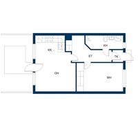 Квартира в Финляндии, Иматра, 43 кв.м.