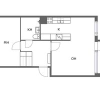 Flat in Finland, Imatra, 56 sq.m.