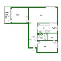 Квартира в Финляндии, Иматра, 72 кв.м.