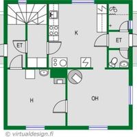 House in Finland, Lappeenranta, 80 sq.m.