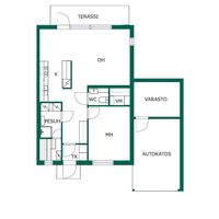 House in Finland, Tampere, 62 sq.m.