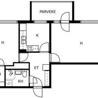 Квартира в Финляндии, Иматра, 54 кв.м.