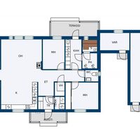 House in Finland, Imatra, 202 sq.m.