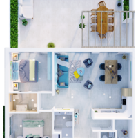 Flat in Greece, Crete, Chania, 88 sq.m.