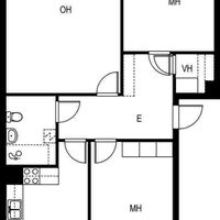 Flat in Finland, Imatra, 74 sq.m.
