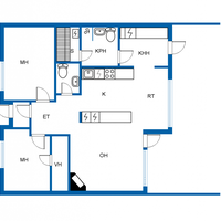 Townhouse in Finland, 78 sq.m.