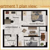 Квартира в Греции, 47 кв.м.