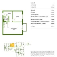 Flat Czechia, 57 sq.m.