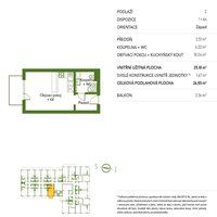 Flat Czechia, 27 sq.m.
