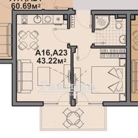 Apartment in Bulgaria, Sunny Beach, 53 sq.m.