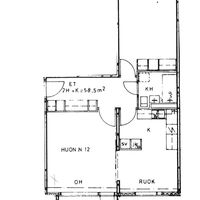 Flat in Finland, 59 sq.m.