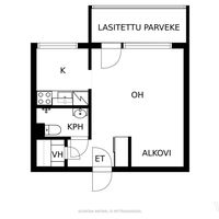 Flat in Finland, 28 sq.m.