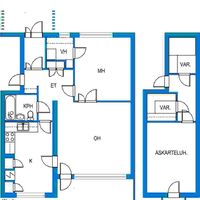 Townhouse in Finland, 64 sq.m.