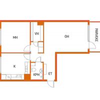 Flat in Finland, 61 sq.m.