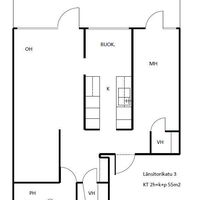 Flat in Finland, 55 sq.m.