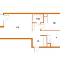 Flat in Finland, 55 sq.m.